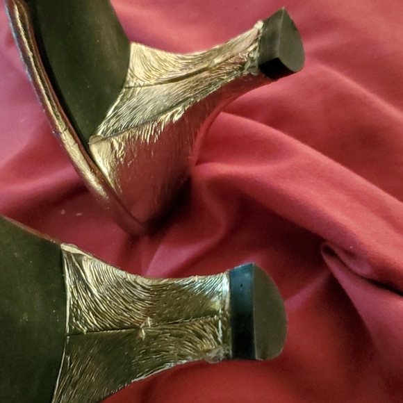 J. Renée Pewter & Silver Scroll Print Mule - Picture 7 of 8